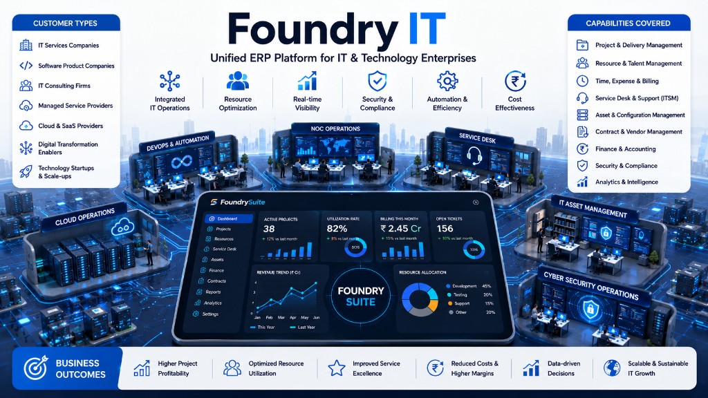 Foundry IT - Unified ERP Platform for IT & Digital Services Enterprises